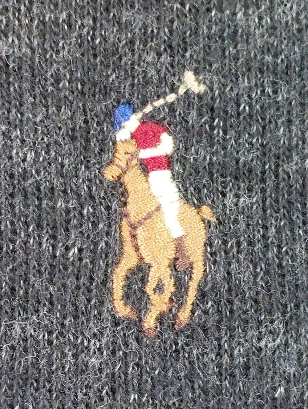 Polo Ralph Lauren Estate Rib Shirt Mens Large Gray 1/4 Zip Pullover Long Sleeve